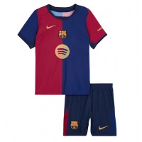 Camiseta Barcelona Ansu Fati #10 Primera Equipación Replica 2024-25 para niños mangas cortas (+ Pantalones cortos)